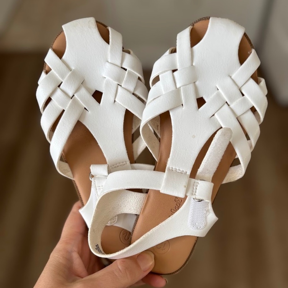 Cat and Jack White Sandals